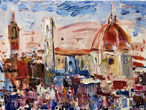 Florence abstract impressionistic by Altin Furxhi