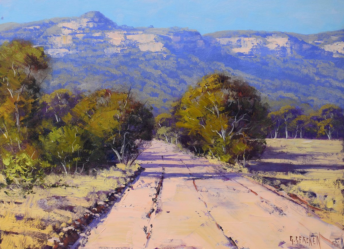 Road Through The Capertee Valley Nsw By Graham Gercken, 16 X 12, Artwork For Sale On Artfinder