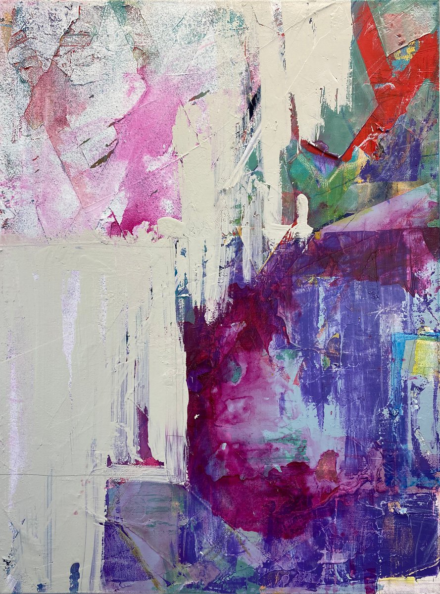 Abstract Oil Painting By Jason Forcier, 18 X 24, Perilous, Original Artwork