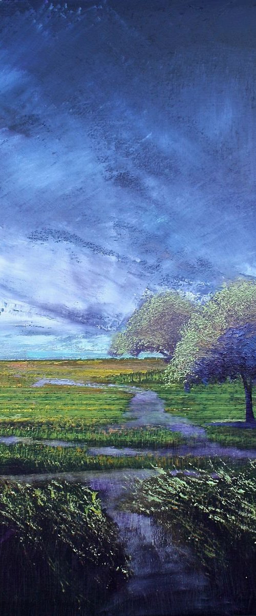 2 Trees Marshes by Simon Jones