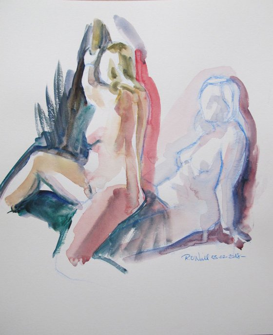 Seated nude