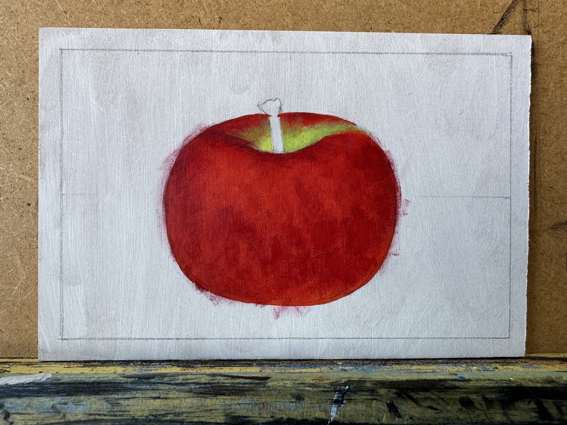 無料発送 by painting Acrylic Apple Kaz Artfinder | Jones 絵画