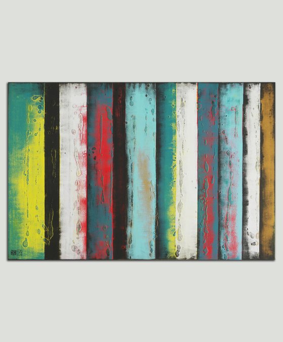 Turquoise Vertical Panels