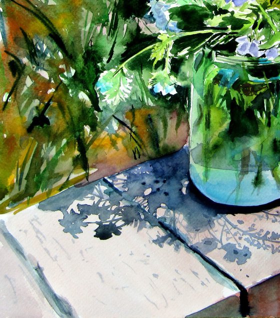 Still life with wildflowers