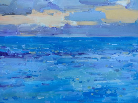 " Clouds over the sea "