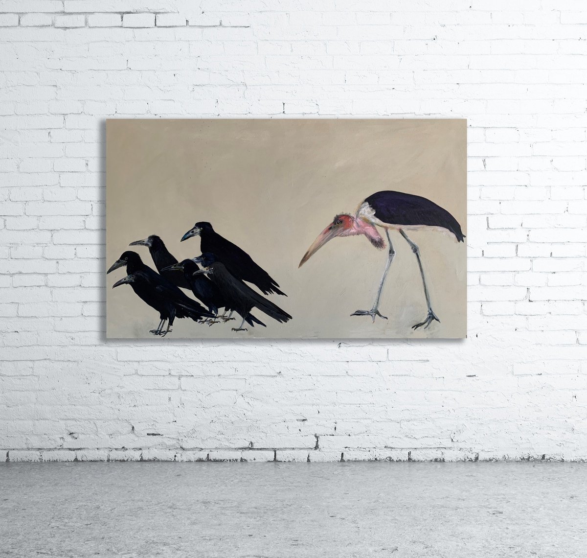 The Marabou Stork and The Ravens by Anna Lockwood