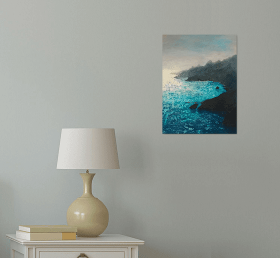 Turquoise Sea - glistening water seascape