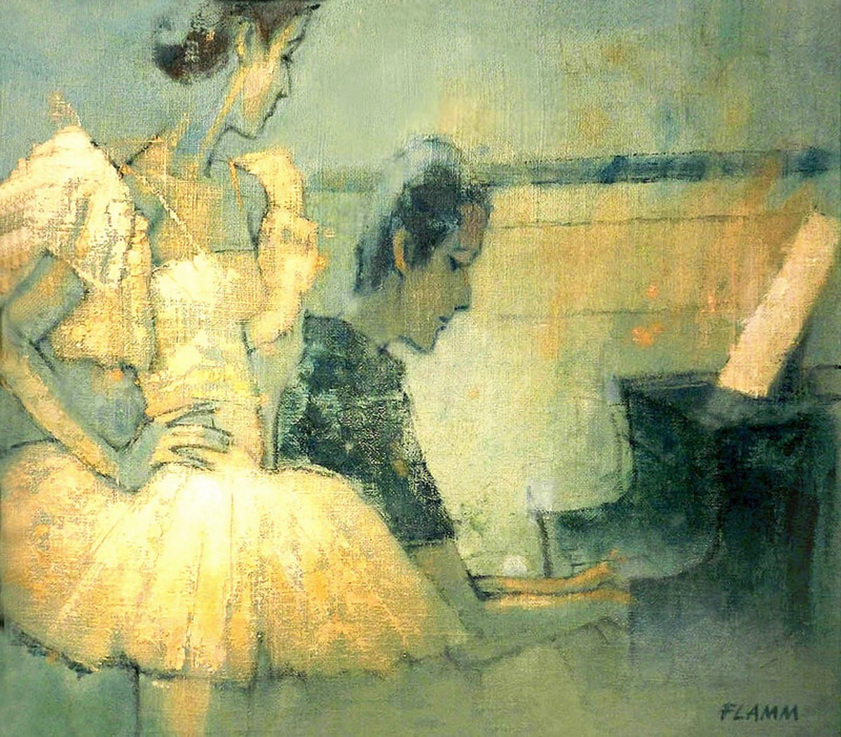The Accompanist by Ferenc Flamm