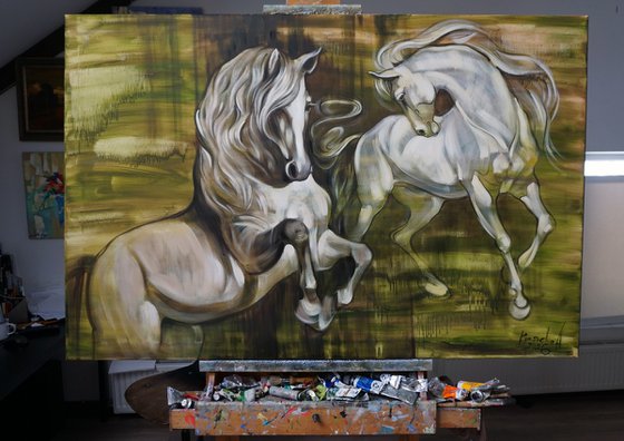 Dance with me. Horses