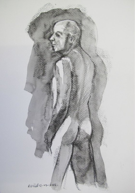 standing male nude