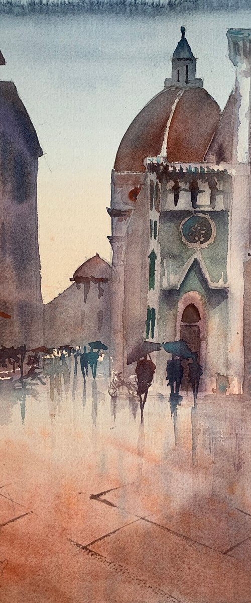Rain in Florence. by Evgenia Panova