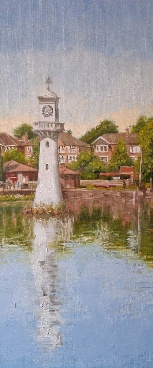 Roath Park Lake/The Scott Memorial by Steffan Johnson
