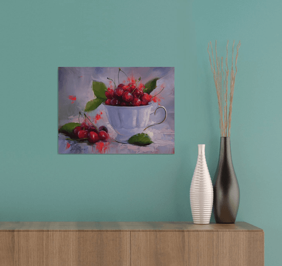 "Still life with cherries"