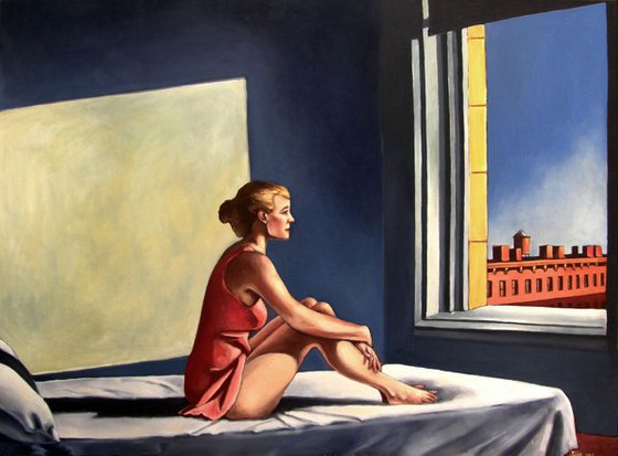 Morning Sun ( after Edward Hopper )