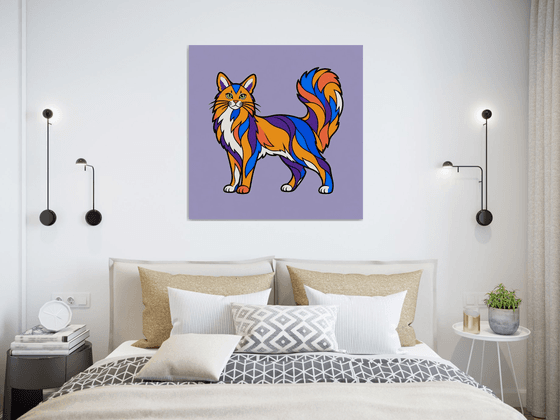 Colorful Somali Cat #34