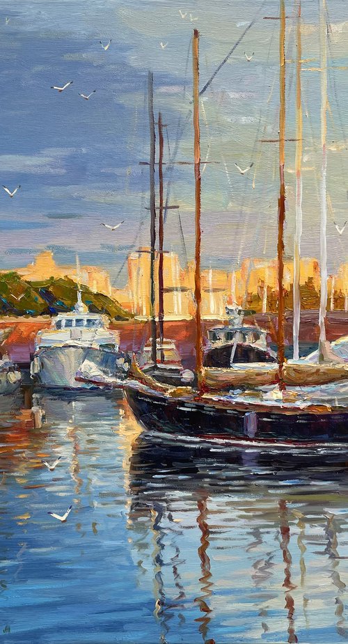 Quiet Harbor by Evgeny Chernyakovsky