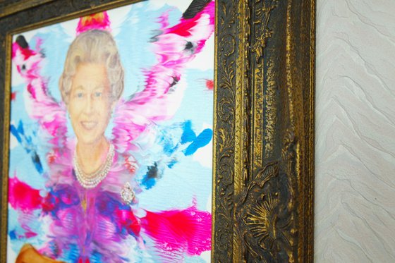 Portrait Elizabeth II Queen 908