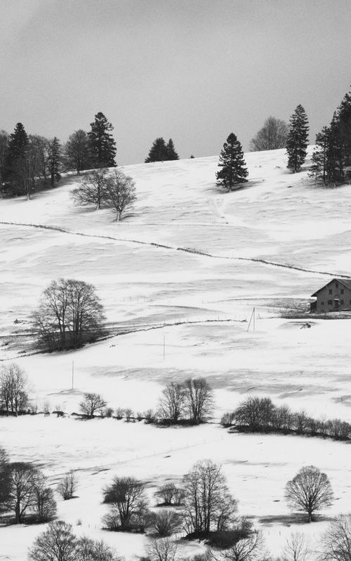 House in the Snow, Jura Mountains by Charles Brabin