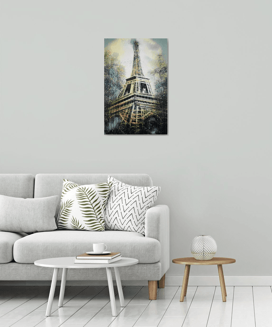 Paris - The Eiffel Tower At Dusk