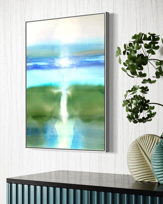 Scissione - Abstract landscape watercolor