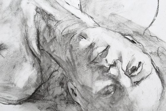 Nude lying study