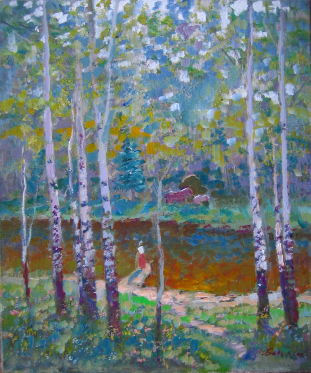 Birches by Oleksandr Bielskyi