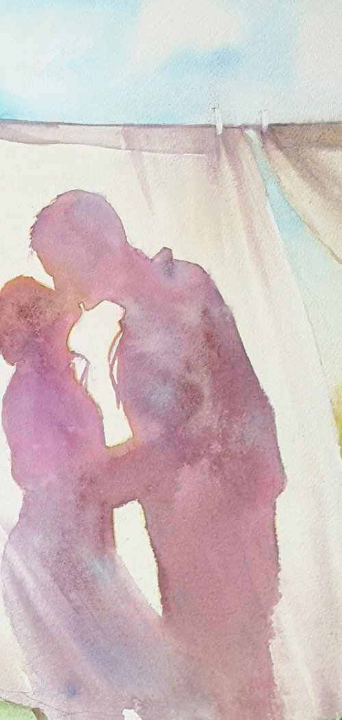 First Love by Olga Beliaeva Watercolour