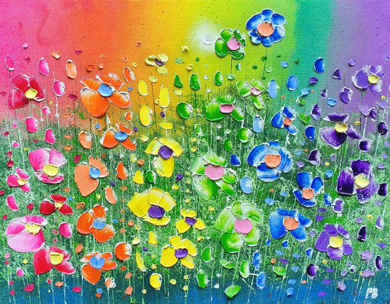 "Rainbow Days & Flowers in Love"