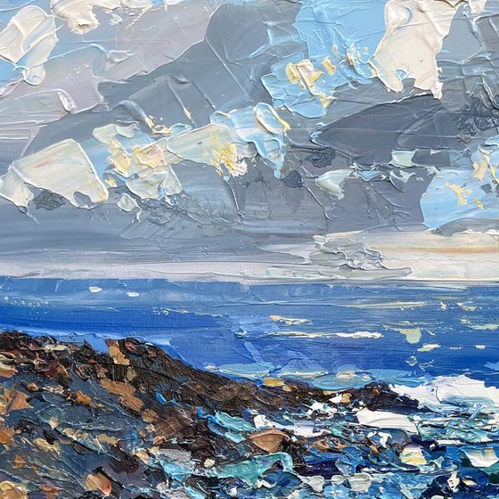 Modern Seascape Oil Painting on Canvas