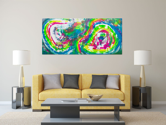 Infinite rainbow, 200x90 cm