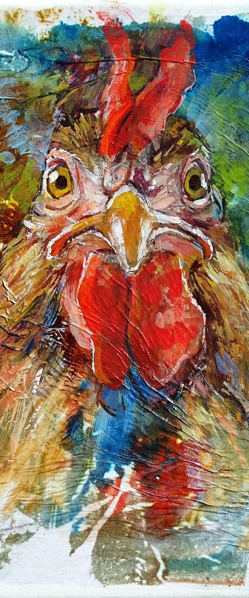 The eyes of a hen by CLAUDE CARVIN