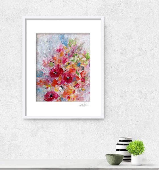 Floral Bliss 6 - Flower Painting by Kathy Morton Stanion