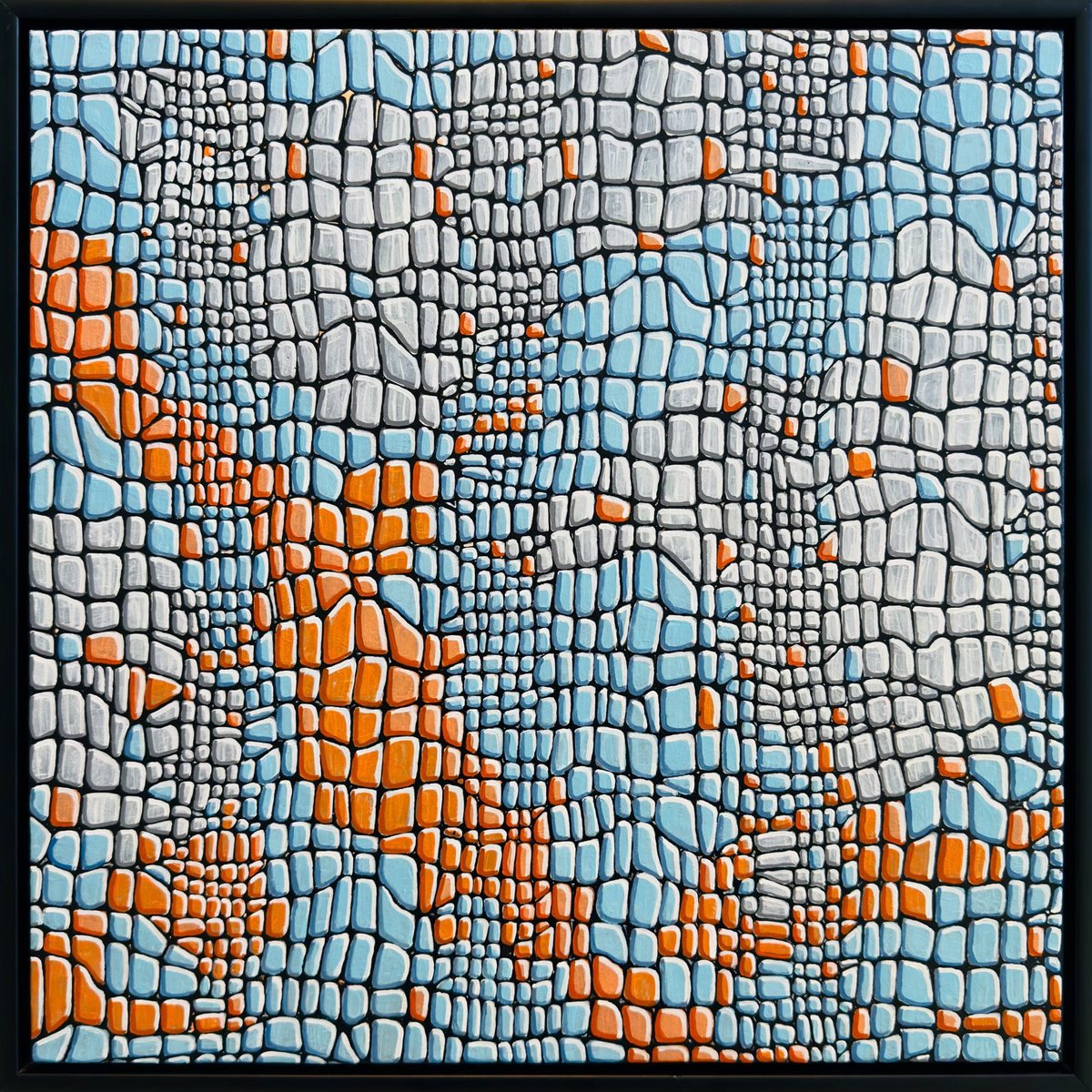 Abstract Acrylic Painting By Carol Zsolt, 24 X 24, Inspiration 6805 Cz25012, Original Artwork