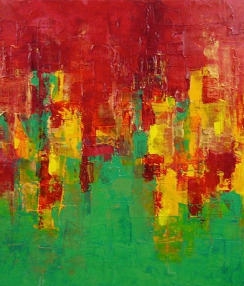 Shades Of Vibrant Health II  (Large, 120x60cm) by Kalpana Soanes