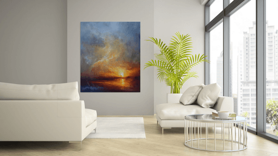 " When the evening speaks a thousand words "  W 110 x H 130 cm , SPECIAL PRICE !!!