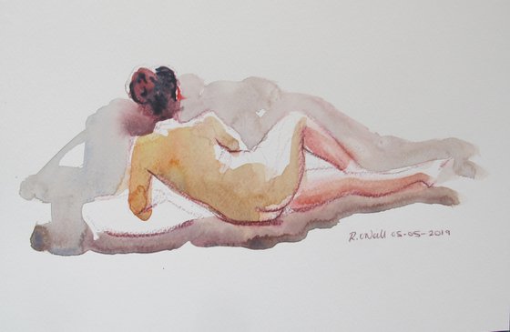 Reclining female nude