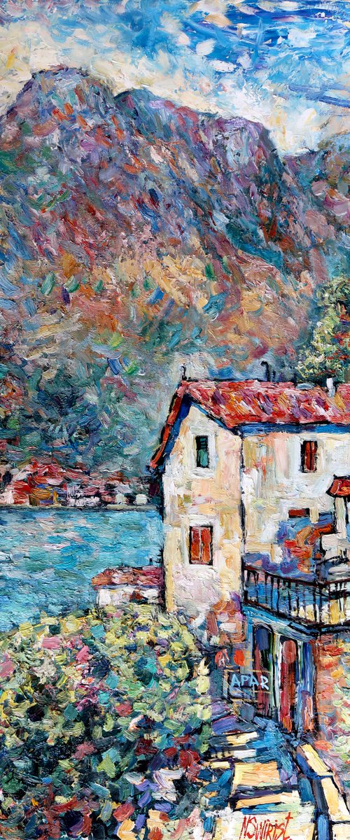 Bay of Kotor. View from Myo. by Nikifor Swiristuhin