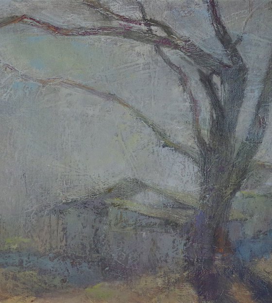 Landscape Oil painting, Tonalism, One of a kind, Signed, Hand Painted