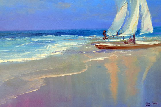 Sea. Sailboat