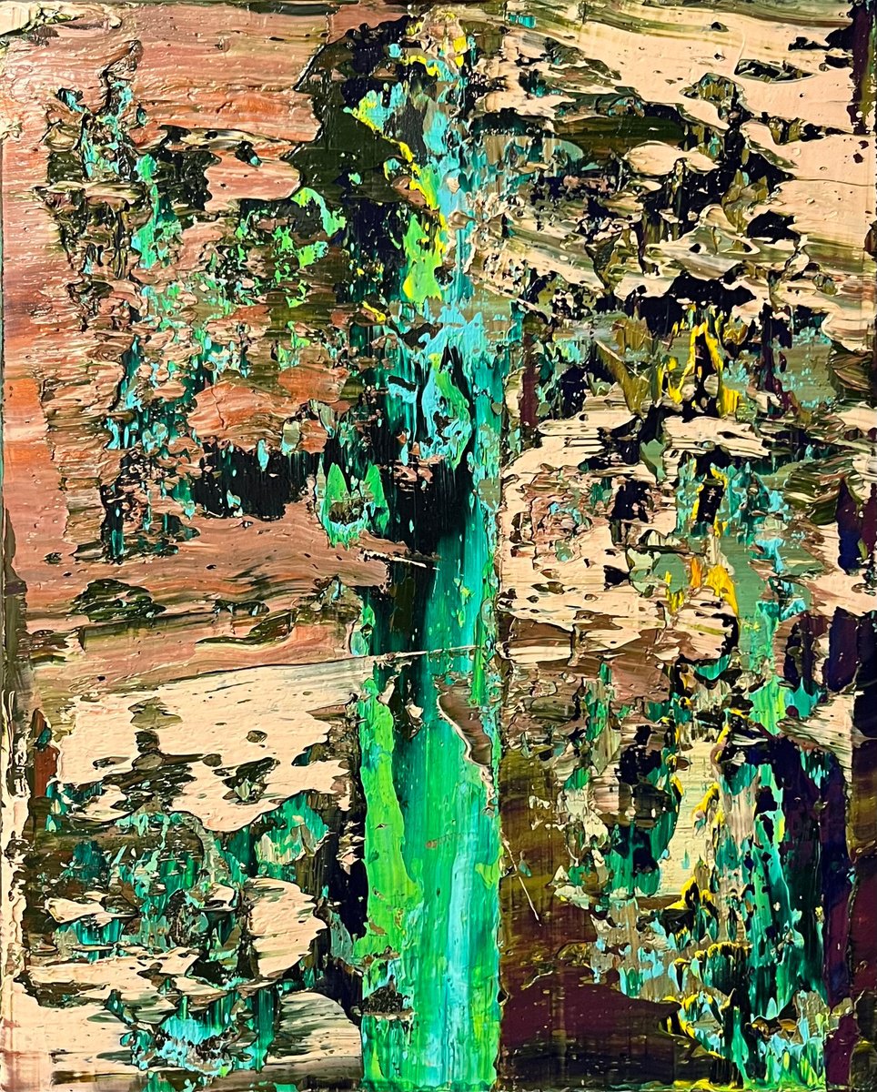 Abstract Oil Painting By Svitlana Andriichenko, 16 X 20", Tree Of The Dryad, Original Artwork