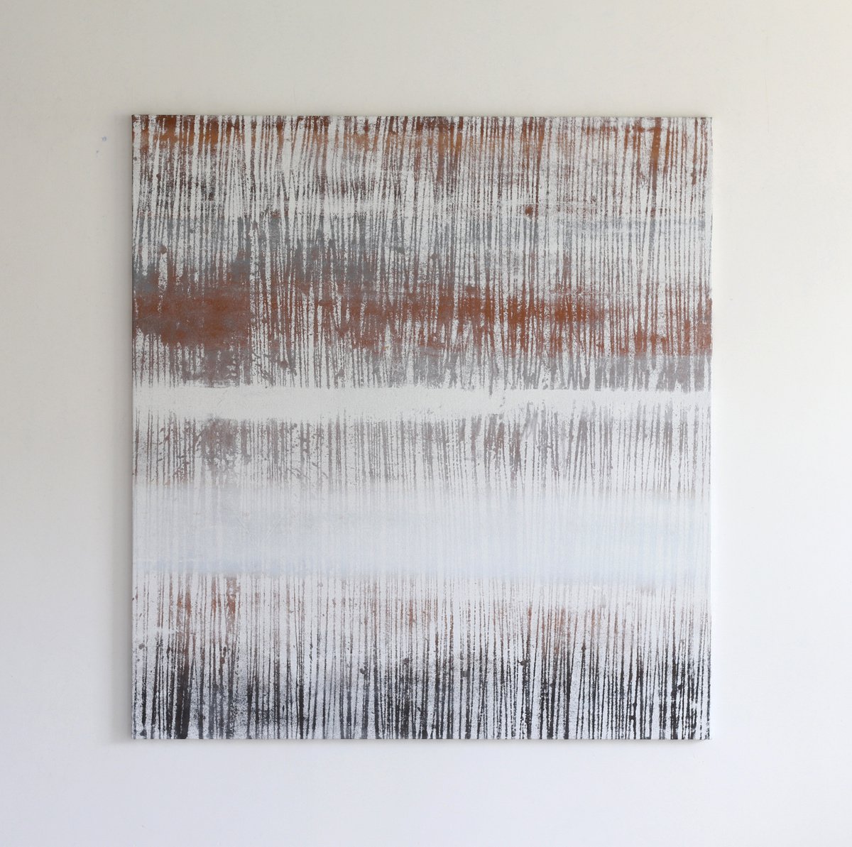 Abstract Acrylic Painting By Rokas Berziunas, 53 X 57", No. 19-12 (135 X 145 Cm), Original Artwork