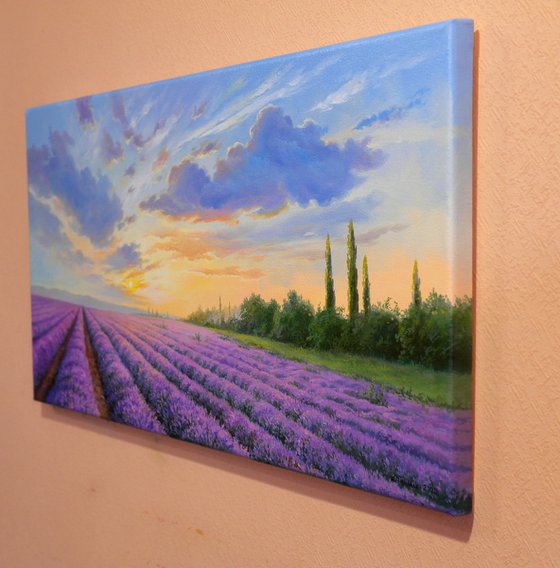 Lavender evening 30х60 cm