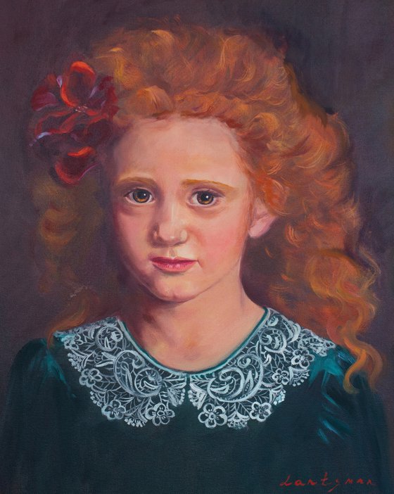 Girl with red hair portrait