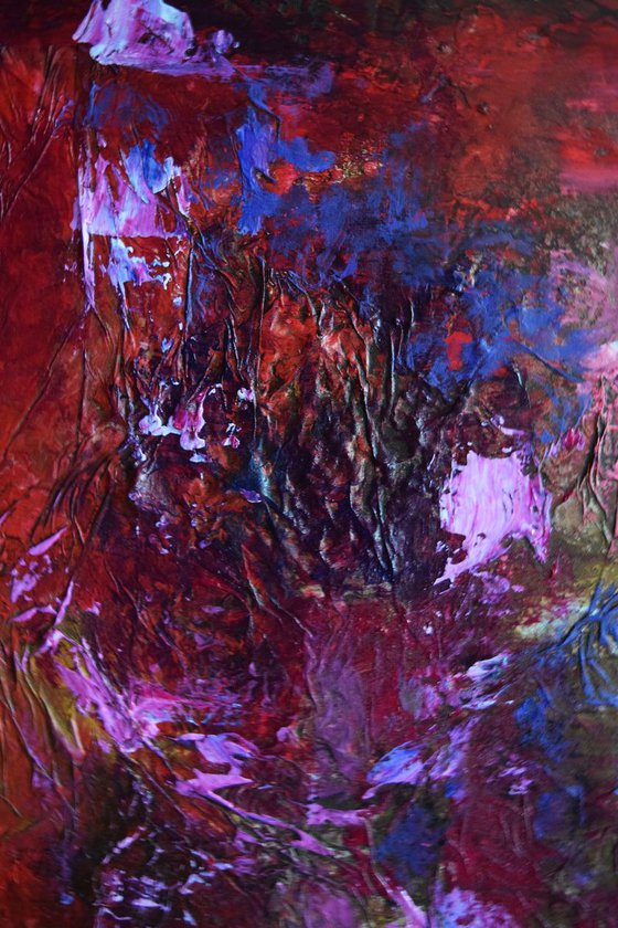 Abstract in Red & Purple