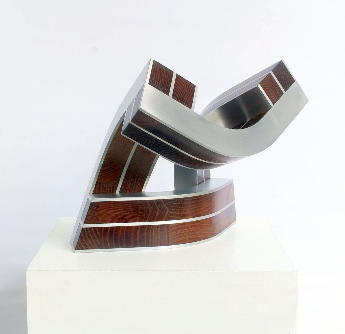 Geometric Abstract Sculpture By Nikolaus Weiler, 11 X 9", Schwebende Konstellation, Original Artwork