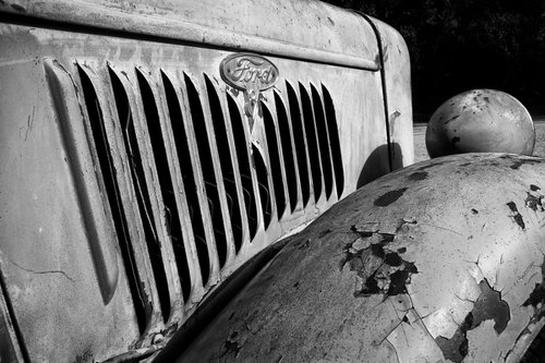 The Grille Vintage Ford  9B206 by Stephen Hodgetts Photography