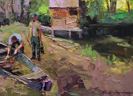 A Boat near the Shore