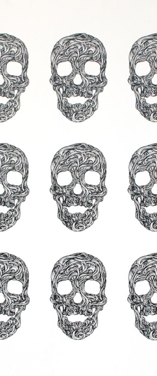 Swirly Skulls by Wayne Chisnall