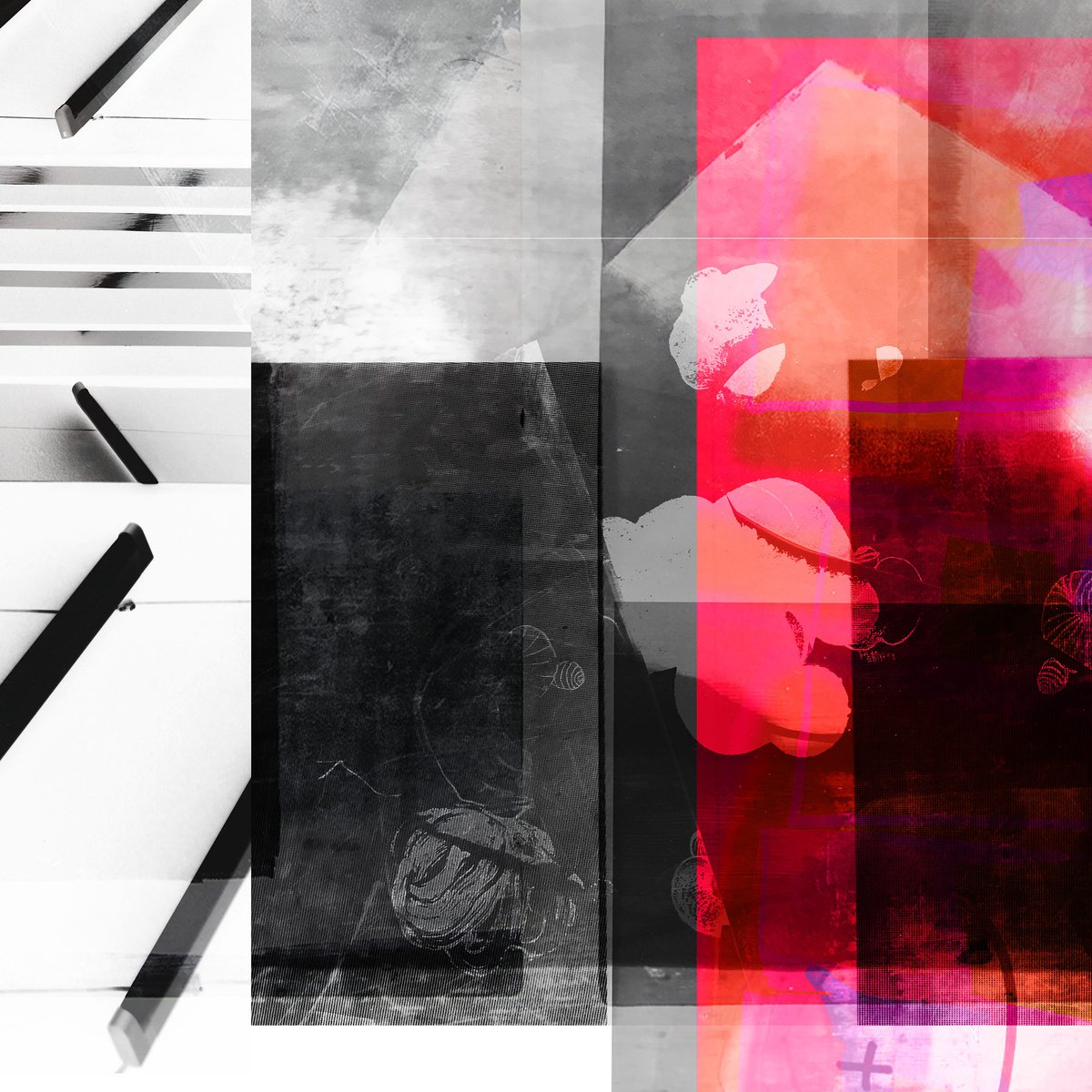 Abstract Print By The Most Active, 17 X 17", Astral Contact, Original Artwork