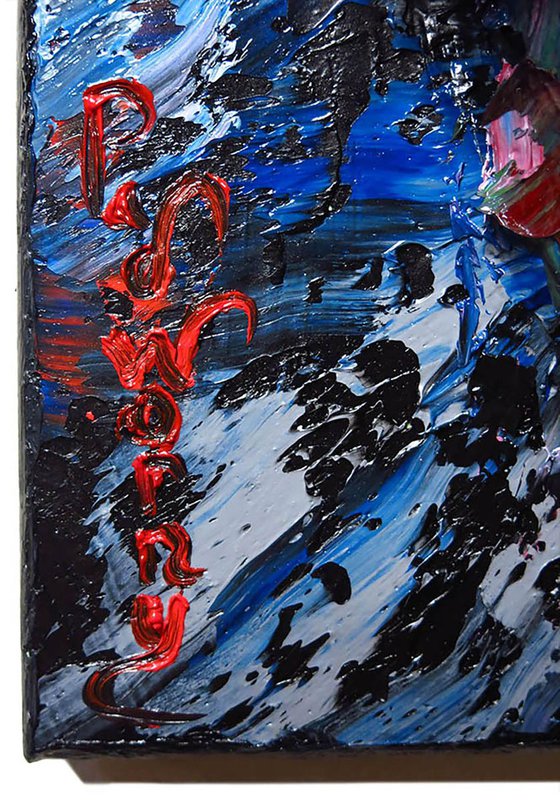 Original Oil Painting Abstract Portrait Expressionism Art Sculpture